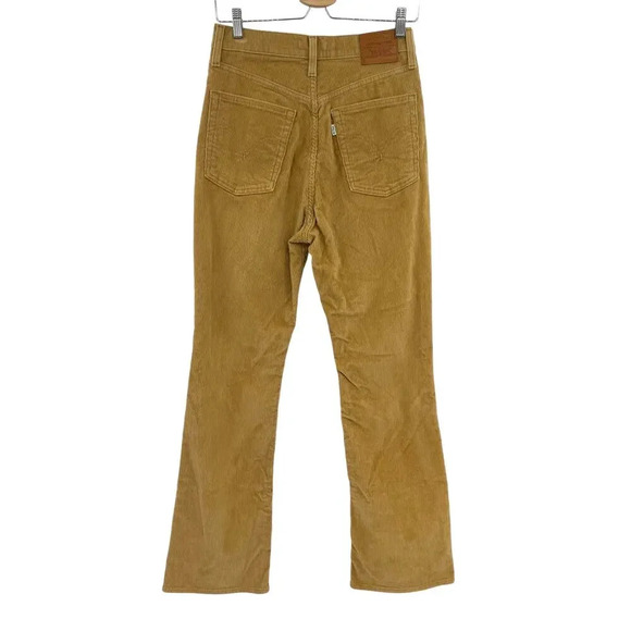 Levi's Ribcage Bootcut Corduroy Pants Camel Tan Beige  Size 29‎ - Picture 8 of 15